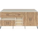 Dienni Kronos Konsol 5 Raflı 4 Çekmeceli 2 Kapaklı 220 x 59 x 99 cm Çam - Aytaşı - Çam