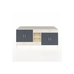 Dienni Kronos Konsol 5 Raflı 4 Çekmeceli 4 Kapaklı 220 x 59 x 99 cm Aytaşı - Antrasit - Aytaşı