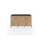 Dienni Kronos Konsol 6 Raflı 6 Çekmeceli 4 Kapaklı 176 x 59 x 99 cm Antrasit - Çam