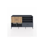 Dienni Kronos Konsol 7 Raflı 1 Çekmeceli 2 Kapaklı 176 x 59 x 99 cm Antrasit - Çam - Antrasit