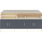 Dienni Kronos Konsol 7 Raflı 2 Çekmeceli 5 Kapaklı 220 x 59 x 99 cm Aytaşı - Çam - Antrasit