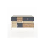 Dienni Kronos Konsol 7 Raflı 3 Çekmeceli 4 Kapaklı 176 x 59 x 99 cm Antrasit - Çam - Aytaşı