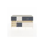 Dienni Kronos Konsol 7 Raflı 3 Çekmeceli 4 Kapaklı 176 x 59 x 99 cm Aytaşı - Antrasit - Aytaşı