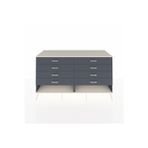 Dienni Kronos Konsol 8 Çekmeceli 176 x 59 x 99 cm Antrasit - Antrasit - Aytaşı