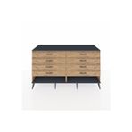 Dienni Kronos Konsol 8 Çekmeceli 176 x 59 x 99 cm Çam - Antrasit - Çam