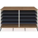 Dienni Kronos Konsol 8 Raflı 176 x 59 x 99 cm Antrasit - Aytaşı - Çam