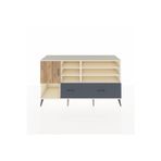Dienni Kronos Konsol 8 Raflı 2 Çekmeceli 1 Kapaklı 176 x 59 x 99 cm Antrasit - Aytaşı - Çam