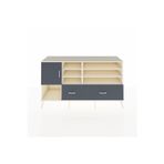 Dienni Kronos Konsol 8 Raflı 2 Çekmeceli 1 Kapaklı 176 x 59 x 99 cm Aytaşı - Antrasit