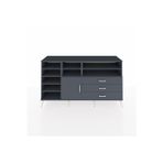 Dienni Kronos Konsol 8 Raflı 3 Çekmeceli 1 Kapaklı 176 x 59 x 99 cm Antrasit - Antrasit