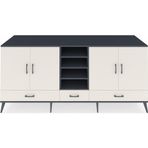Dienni Kronos Konsol 8 Raflı 3 Çekmeceli 4 Kapaklı 220 x 59 x 99 cm Aytaşı - Antrasit - Aytaşı