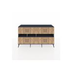 Dienni Kronos Konsol 8 Raflı 8 Kapaklı 176 x 59 x 99 cm Antrasit - Antrasit - Çam