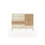 Dienni Mobilya Arges Dolap 10 Raflı 2 Çekmeceli 2 Kapaklı 220x30x163 Aytaşı-çam