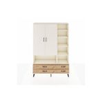 Dienni Mobilya Arges Dolap 10 Raflı 4 Çekmeceli 2 Kapaklı 132x30x195 Aytaşı-aytaşı/çam
