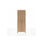 Dienni Mobilya Arges Dolap 2 Raflı 2 Kapaklı Tek Askılı 88x30x243 Çam-aytaşı