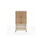 Dienni Mobilya Arges Dolap 4 Raflı Tek Çekmeceli 2 Kapaklı 88x30x163 Çam-aytaşı