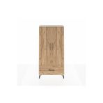 Dienni Mobilya Arges Dolap 4 Raflı Tek Çekmeceli 2 Kapaklı 88x30x182 Aytaşı-çam