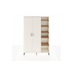 Dienni Mobilya Arges Dolap 7 Raflı 2 Kapaklı Tek Askılı 132x30x195 Aytaşı-aytaşı/çam