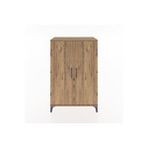 Dienni Mobilya Hyperion Dolap 2 Raflı 2 Kapaklı Tek Askılı 88x44x134 Çam-çam