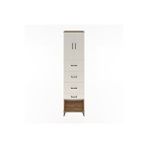 Dienni Mobilya Hyperion Dolap 2 Raflı 4 Çekmeceli 2 Kapaklı 60x44x243 Aytaşı-çam