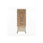 Dienni Mobilya Hyperion Dolap 3 Raflı 2 Çekmeceli 2 Kapaklı 60x44x163 Çam-aytaşı