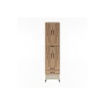 Dienni Mobilya Hyperion Dolap 3 Raflı 3 Çekmeceli 4 Kapaklı 60x44x243 Aytaşı-çam