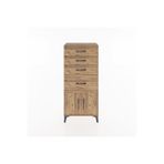 Dienni Mobilya Hyperion Dolap 4 Çekmeceli 2 Kapaklı 60x44x134 Çam-çam