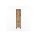 Dienni Mobilya Hyperion Dolap 4 Raflı 2 Çekmeceli Tek Kapaklı 44x44x182 Çam-çam