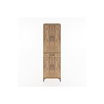 Dienni Mobilya Hyperion Dolap 4 Raflı Tek Çekmeceli 4 Kapaklı 60x44x195 Çam-çam