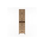 Dienni Mobilya Hyperion Dolap 5 Raflı 4 Çekmeceli 4 Kapaklı 60x44x243 Çam-çam