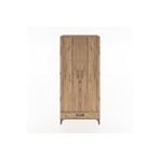 Dienni Mobilya Hyperion Dolap 5 Raflı Tek Çekmeceli 2 Kapaklı 88x44x195 Çam-çam