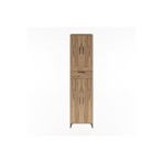 Dienni Mobilya Hyperion Dolap 5 Raflı Tek Çekmeceli 4 Kapaklı 60x44x243 Çam-çam