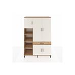 Dienni Mobilya Hyperion Dolap 8 Raflı Tek Çekmeceli 5 Kapaklı 132x44x195 Çam-çam/aytaşı