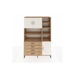 Dienni Mobilya Hyperion Dolap 9 Raflı 4 Çekmeceli 3 Kapaklı 132x44x195 Çam-çam/aytaşı