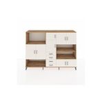 Dienni Mobilya Hyperion Dolap 9 Raflı 4 Çekmeceli 8 Kapaklı 220x44x163 Aytaşı-çam Çok Renkli