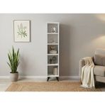 Dienni Simple Kitaplık 4 Raflı 30X30X144 Beyaz