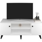 Dienni Simple Tv Ünitesi 3 Raflı 2 Kapaklı 120X44X48 Beyaz