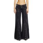 Diesel D-AKII SİYAH KADIN FLARE JEAN PANTOLON