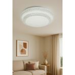 Diez Model Özel Tasarım 42 cm Büyük Boy Modern 3 Renk(Beyaz-Gün Işığı-Sarı) Plafonyer LED Avize - Ahşap - Bej - Siyah - Seçenek 1