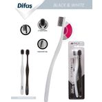 Difaş Black and White Yumuşak 2 Adet Diş Fırçası