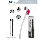 DİFAŞ Difaş 2 li Diş Fırçası Black & White Yumuşak ( Soft )