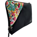 Differ Studio 13-14'' Inç Siyah-Çiçek Desen Su Geçirmez/askılı/laptop/macbook/notebook/kılıf/çanta - 34x24x2