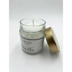 Differ Studio Vanilya Kokulu Cam Kavanoz Mum Gold Metal Kapaklı 200 gr / 7 Oz - 1 Adet