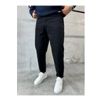 DİFRANSEL Erkek Rahat Kalıp Siyah Boyfriend Pantolon