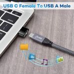 Diğer 109683548 Usb-C Usb 3.1 Type C Dişi - Usb 3.0 Erkek Adaptör Konnektör Çevirici Dönüştürücü Usb3.1, Usb Type-C, Data Şarj Adaptörü, Tak Çalıştır, Cep Telefonları, Tabletler, Dizüstü Bilgisayarlar Uyumlu