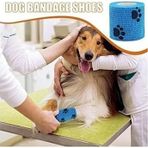 Diğer 126593307 Octacare Kendinden Yapışkanlı Kedi & Köpek Pati Bandajı Ayak Koruyucu Ayakkabısı 5 Cm X 4,5 Metre 2 Adet Mavi