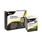 Diğer 126595754 Optima Okmeter Şeker Ölçüm Cihazı + Ölçüm Stribi 1 Kutu 50 Adet Açık Gri