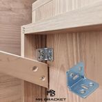 Diğer 126603734 Mr.bracket 10 Ad. L Demir Gönye Köşebent 30X25X25Mm - Mobilya Dolap Raf Masa Köşe Bağlantı Birleştirme Sabitleme Aparatı Açık Bej