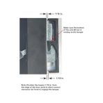 Diğer 126605234 Ürünler C 1191 Low Profile/düşük Kilit Griff, Beyaz Alüminyum