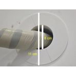 Diğer 126605631 Klima Borusu Delik Kapatma Dekoratif Kapak, 11 Cm Çap, Bej Ve Beyaz, Plastik, Isı Yalıtımı