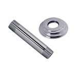 Diğer 126607224 Westbrass 1/2" Ips X 4" Tavana Monte Duş Kolu, Flanşlı, Cilalı Krom, D3604A-26
